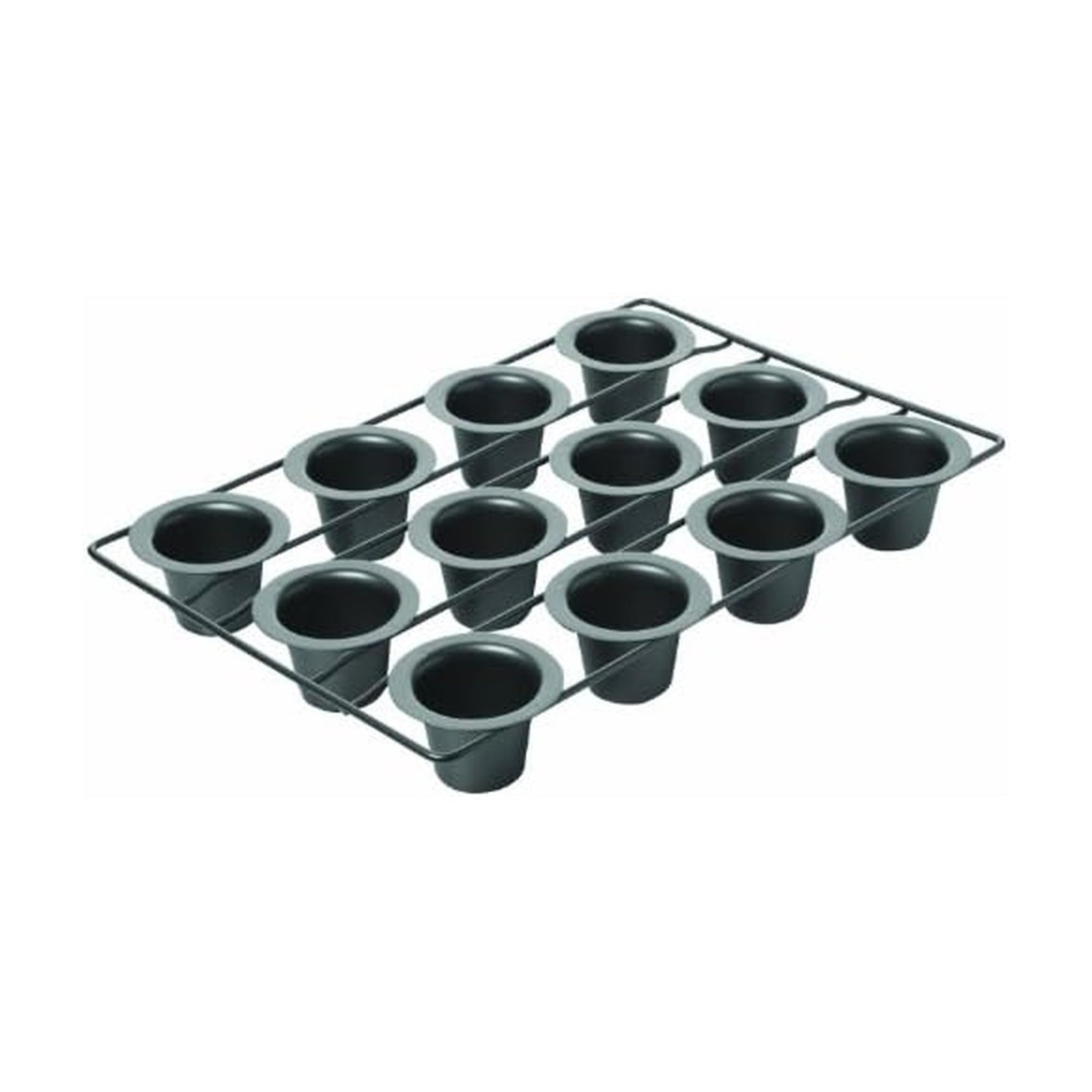 Chicago Metallic 26121 Professional 12-Cup Non-Stick 12-Cup, Gray