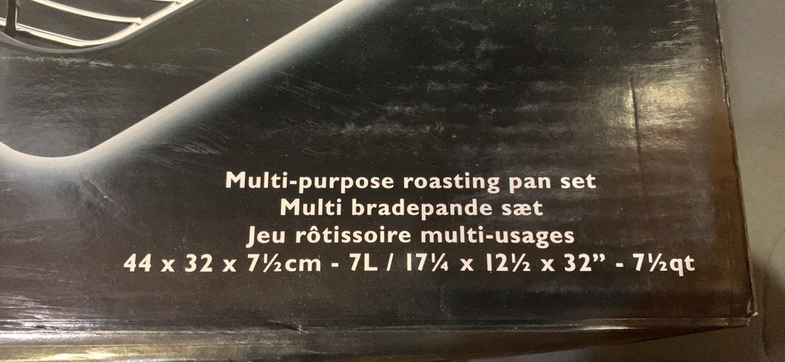Scanpan CLASSIC- 7.5qt | 17″ x12” Ceramic Titanium Roasting Pan Excellent USED