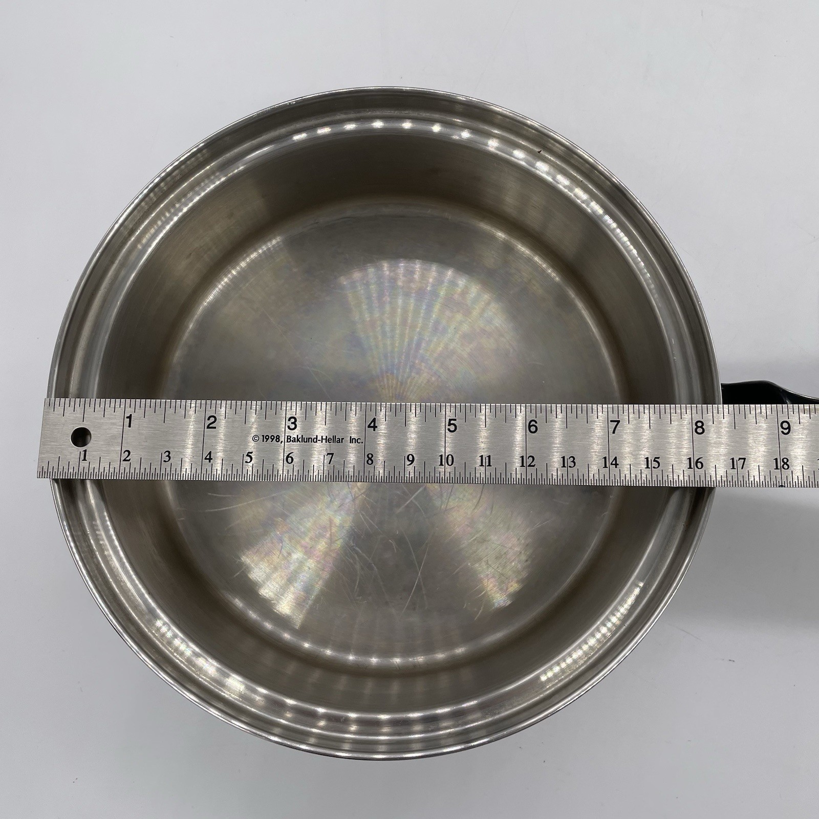 Vtg Chef’s Ware Townecraft Saucepan 1.5 Quart 8 1/2″ T-304 Stainless w/Lid USA