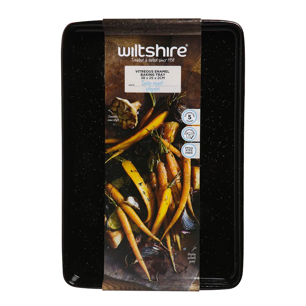 Wiltshire Stellar Vitreous Enamel Bake Tray – 38 x 25.5cm