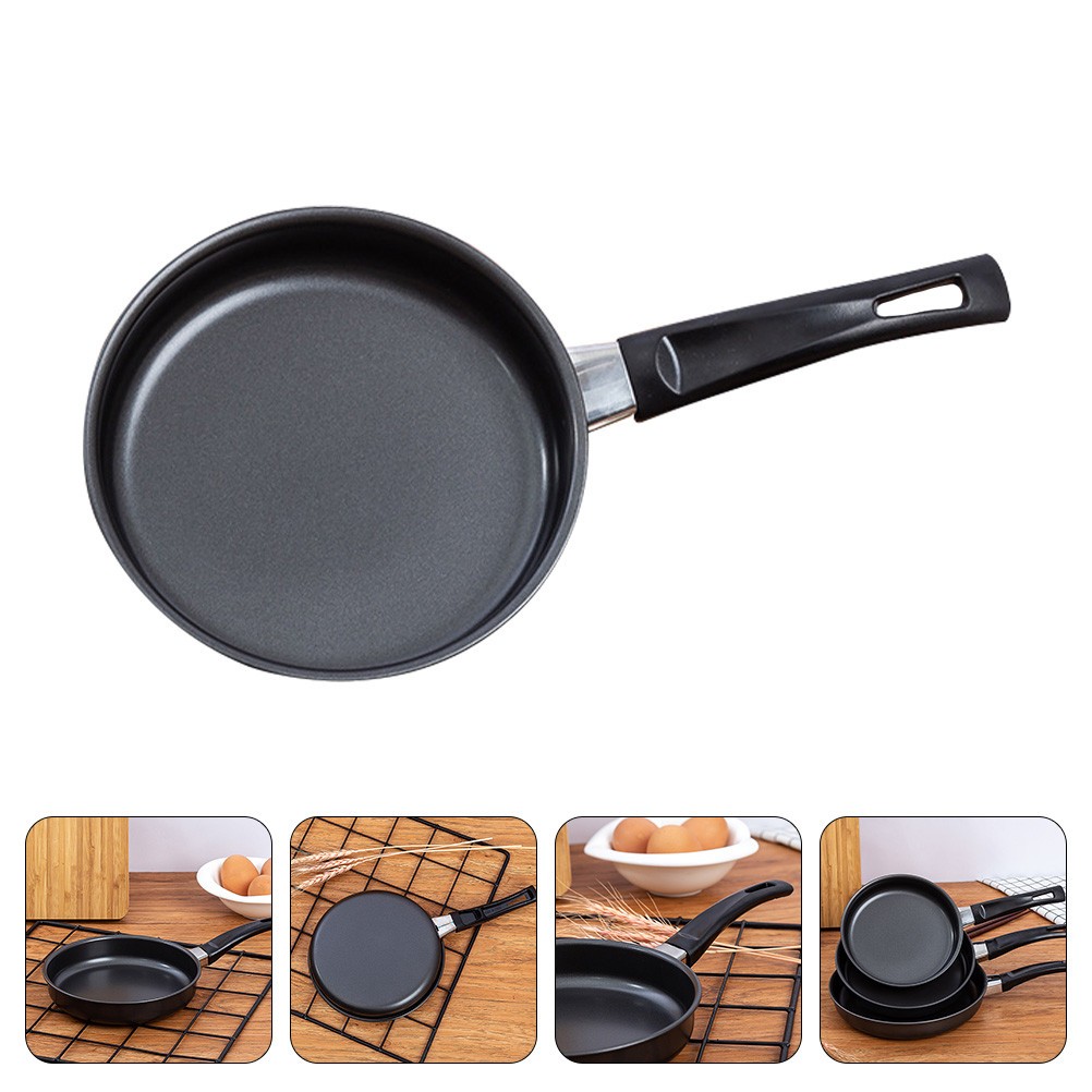 1Pcs Reusable Non-Stick Mini Omelette Pan Black Kitchen Frying Pan