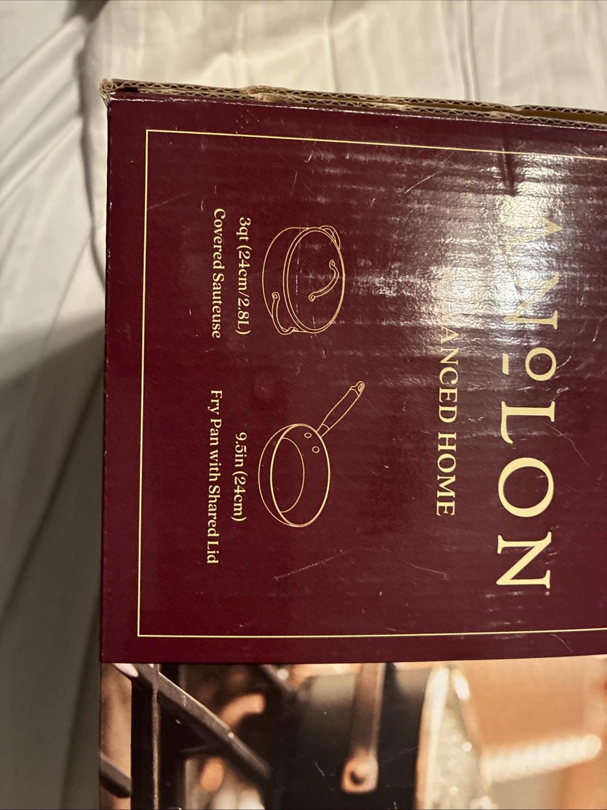 New Anolon Advanced Home Hard-Anodized Nonstick 3-Pc. Cookware Set