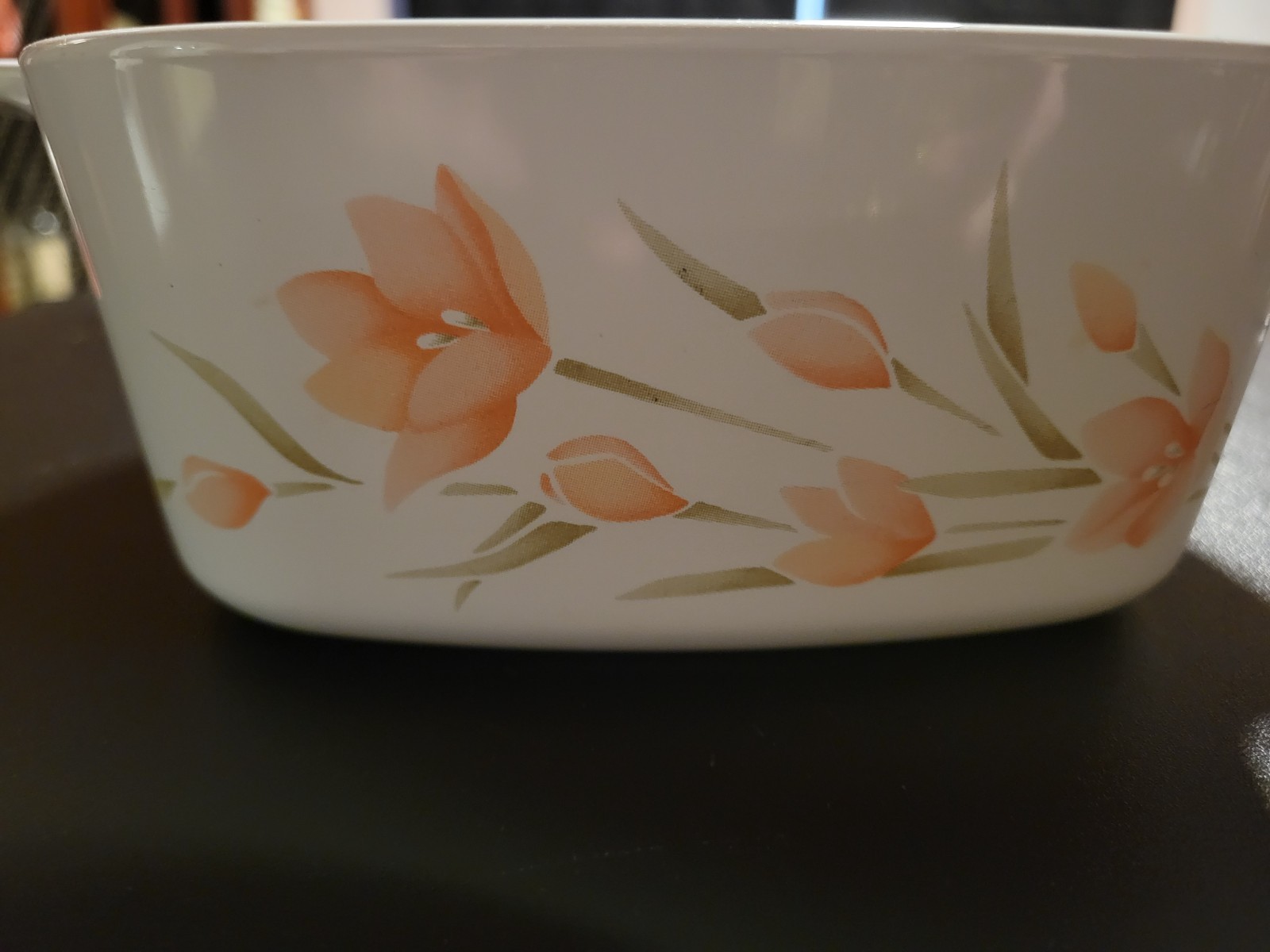 Vintage Corning Ware Peach Floral Pattern A – 1.5 – B 1.5 Liter