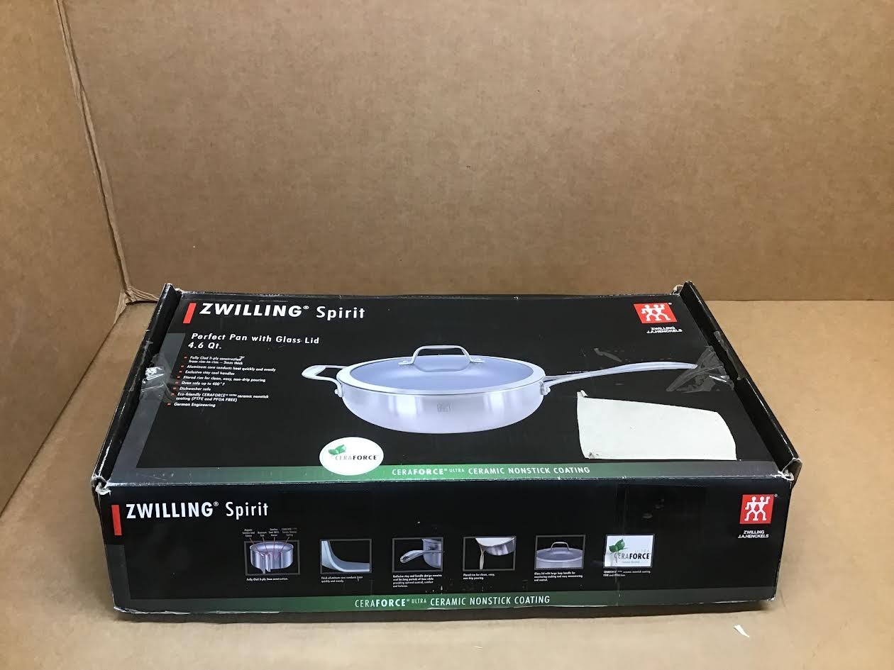 ZWILLING Spirit Ceramic Nonstick Perfect Pan, 4.6-qt, Stainless Steel