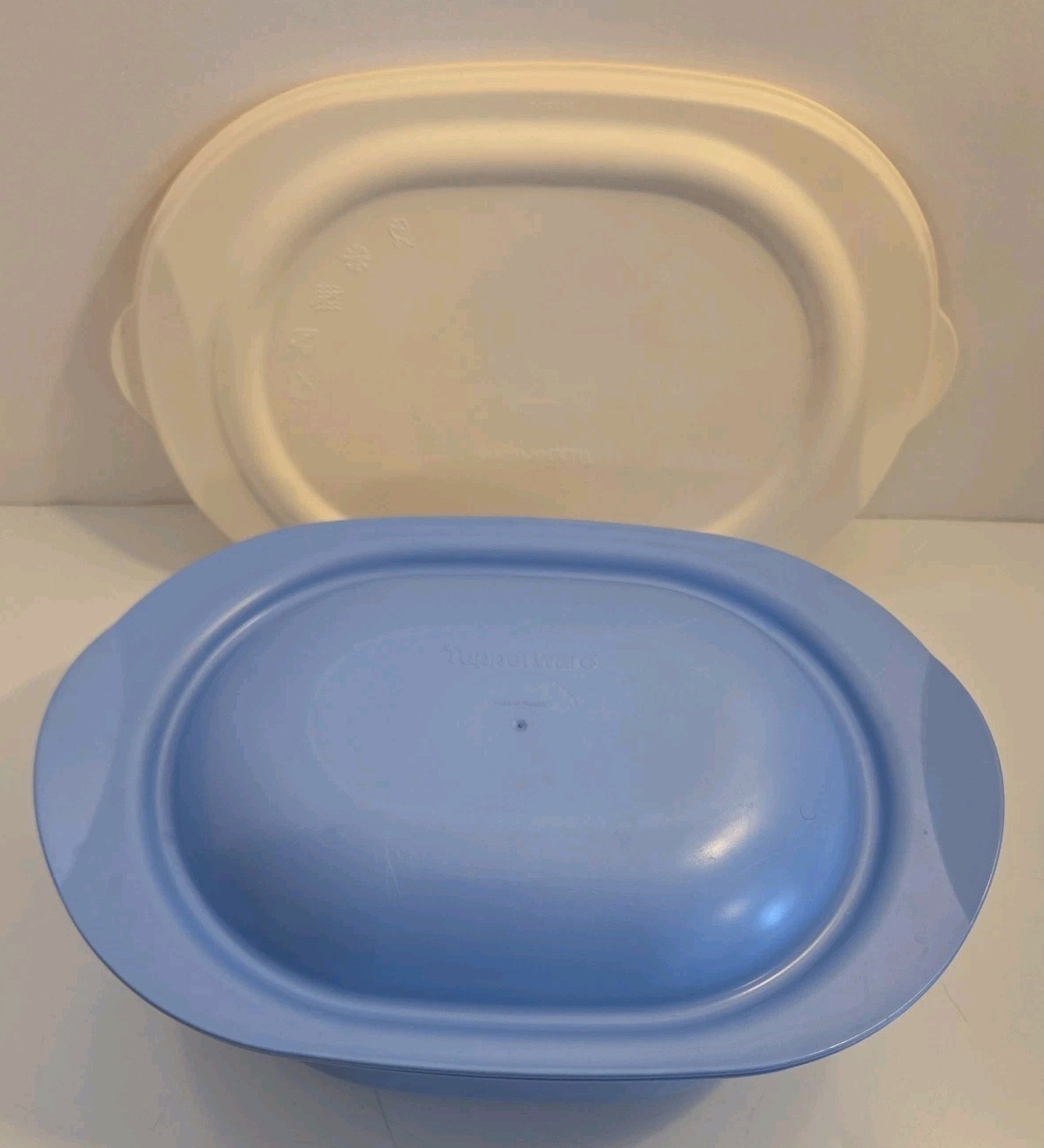 Tupperware 3 Pc OvenWorks 3 Qt Casserole Made In France 3651 3652 3653 Blue READ