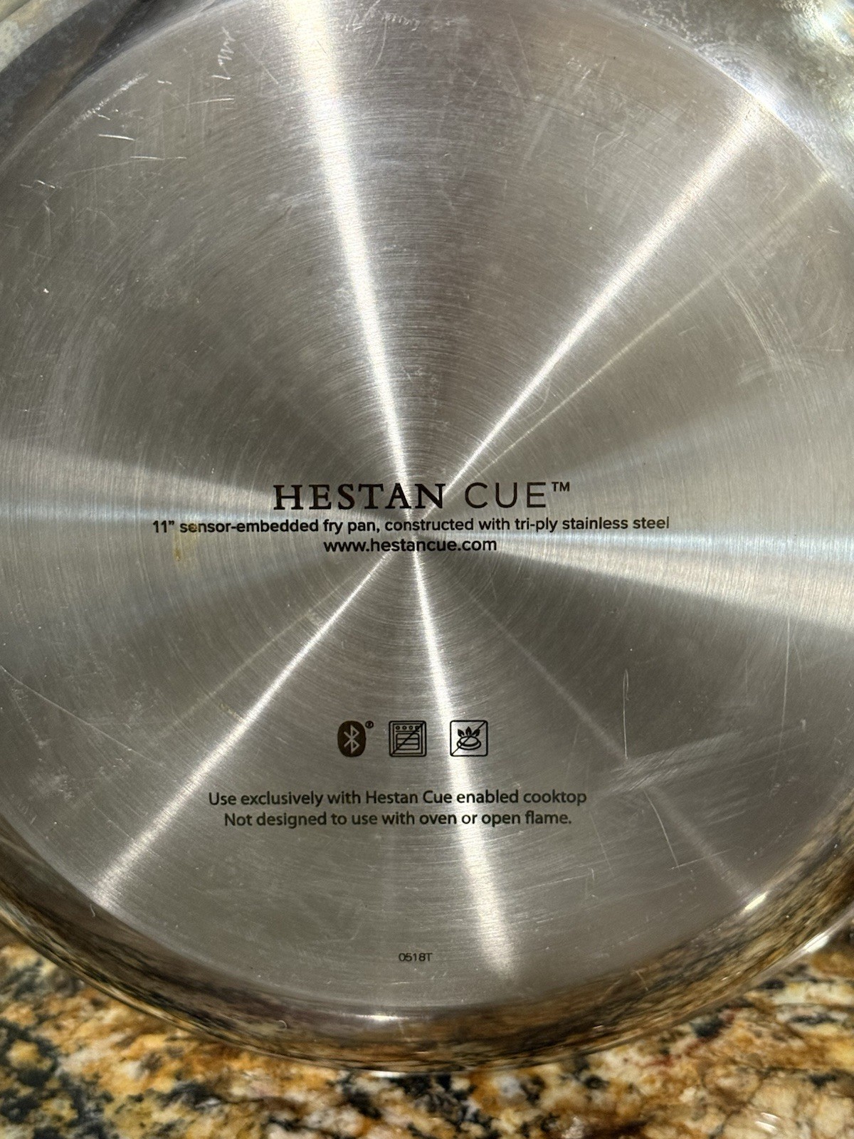 ⭐Hestan Cue 11″ Induction Sensor Tri-Ply Cookware S-Steel Skillet Fry Sauté Pan