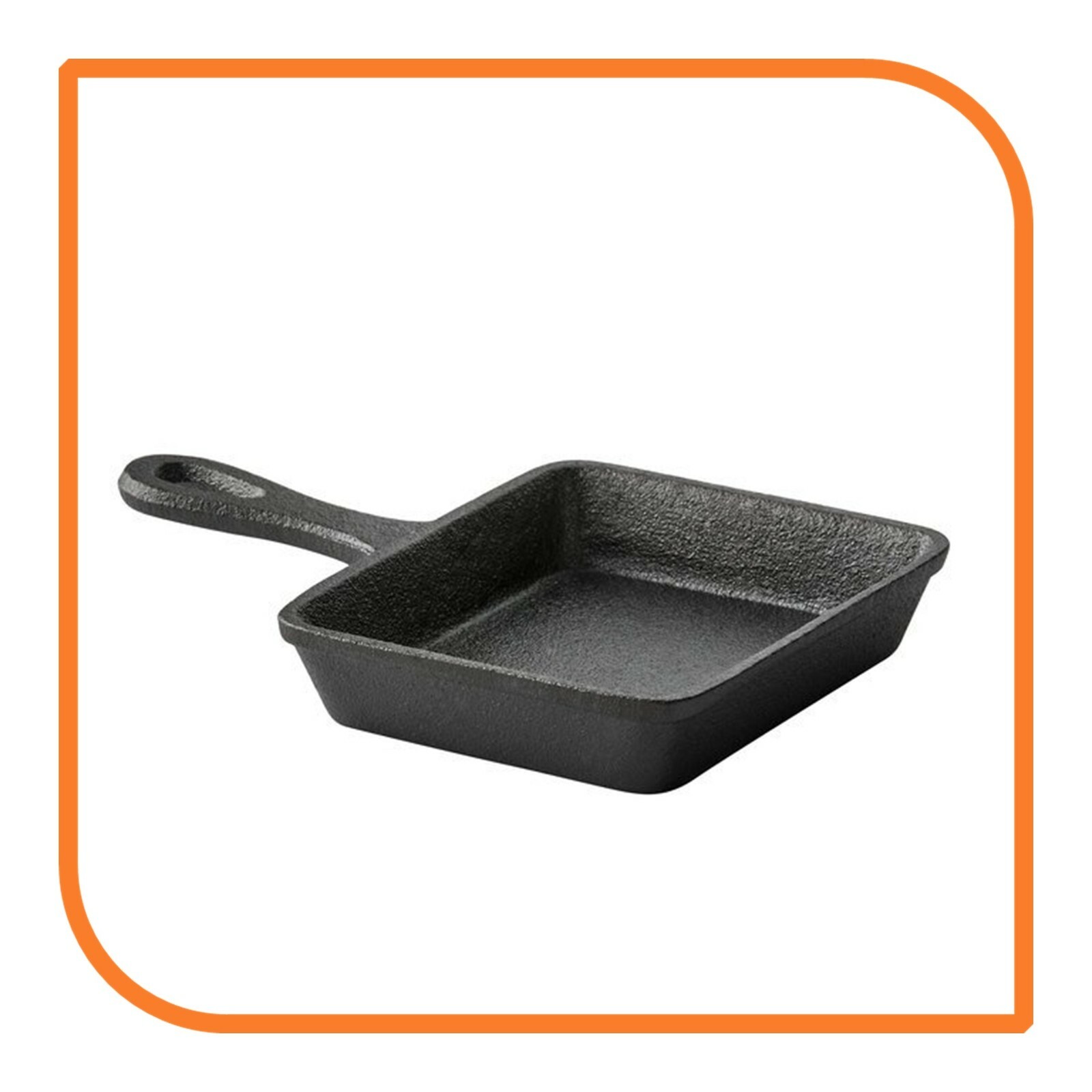 5″ x 4″ Rectangular Cast Iron Frying Pan / Skillet (1 Skillet) by MyXOHome