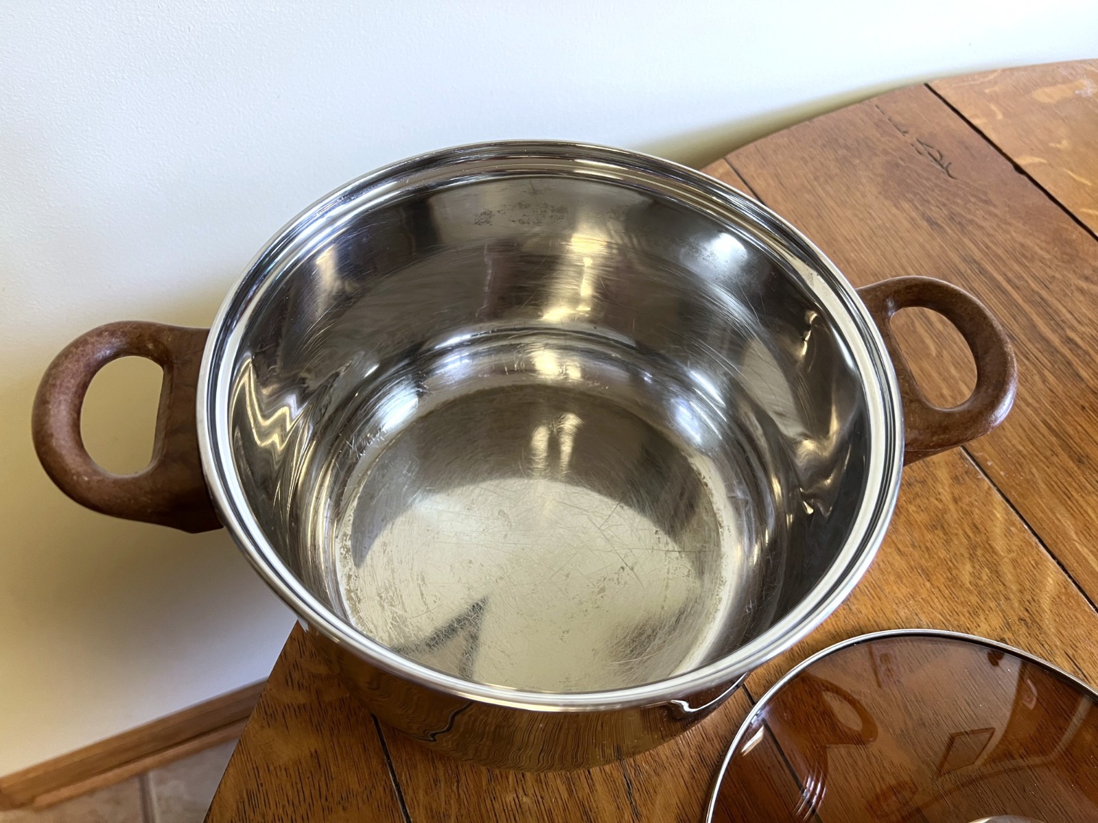 Uniware Stainless Steel Cookware Set Pots Pans & Frying Pan ~ Set of 4 with Lids