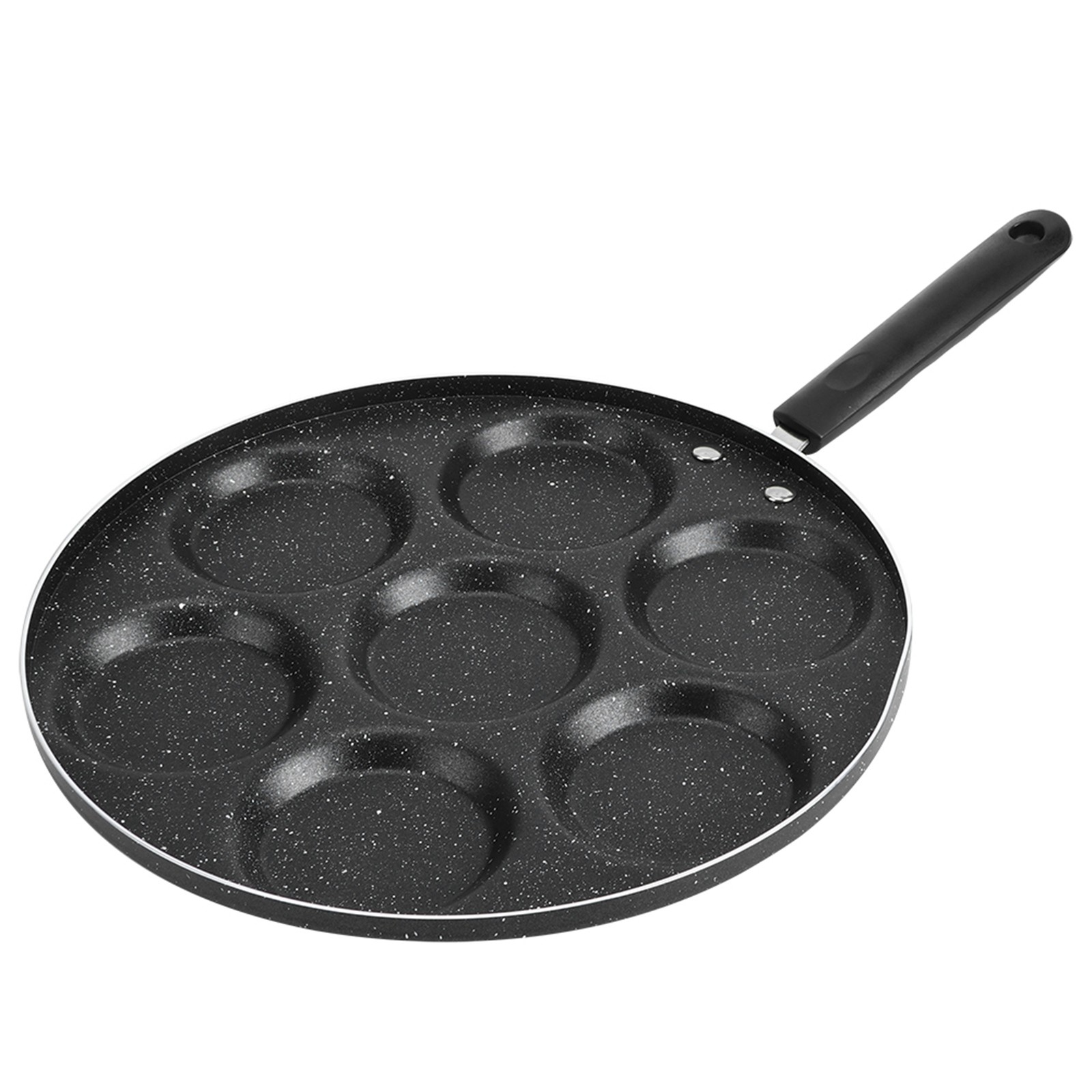 7-Hole Non Stick Cooking Pan For Fried Eggs Burger Mold Kitchen Supplies ZXS