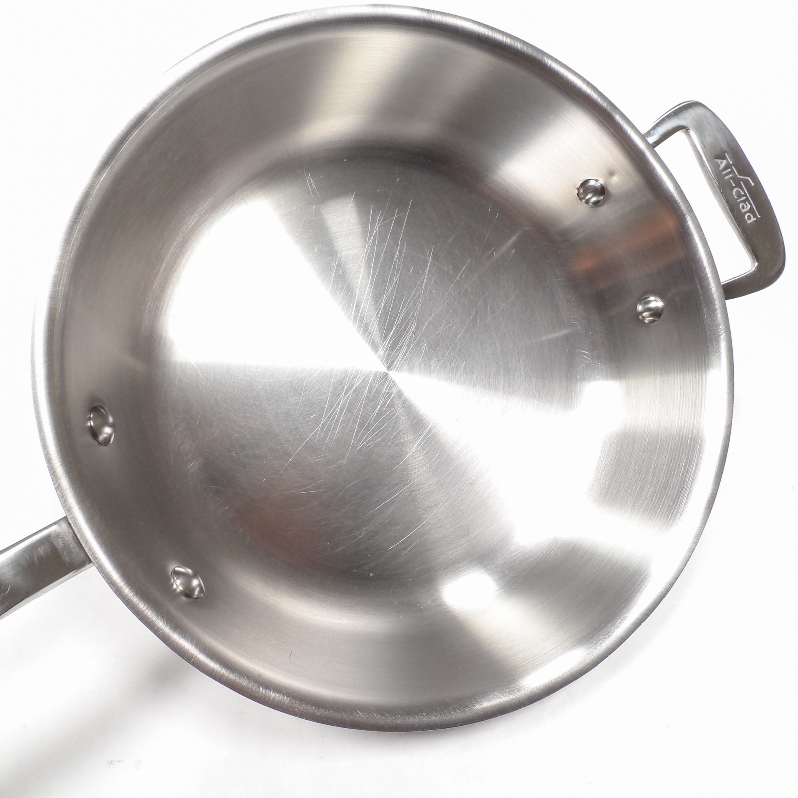 All Clad d7 Made in USA 10″ Stainless Steel Handle Frying Pan Skillet – No Lid
