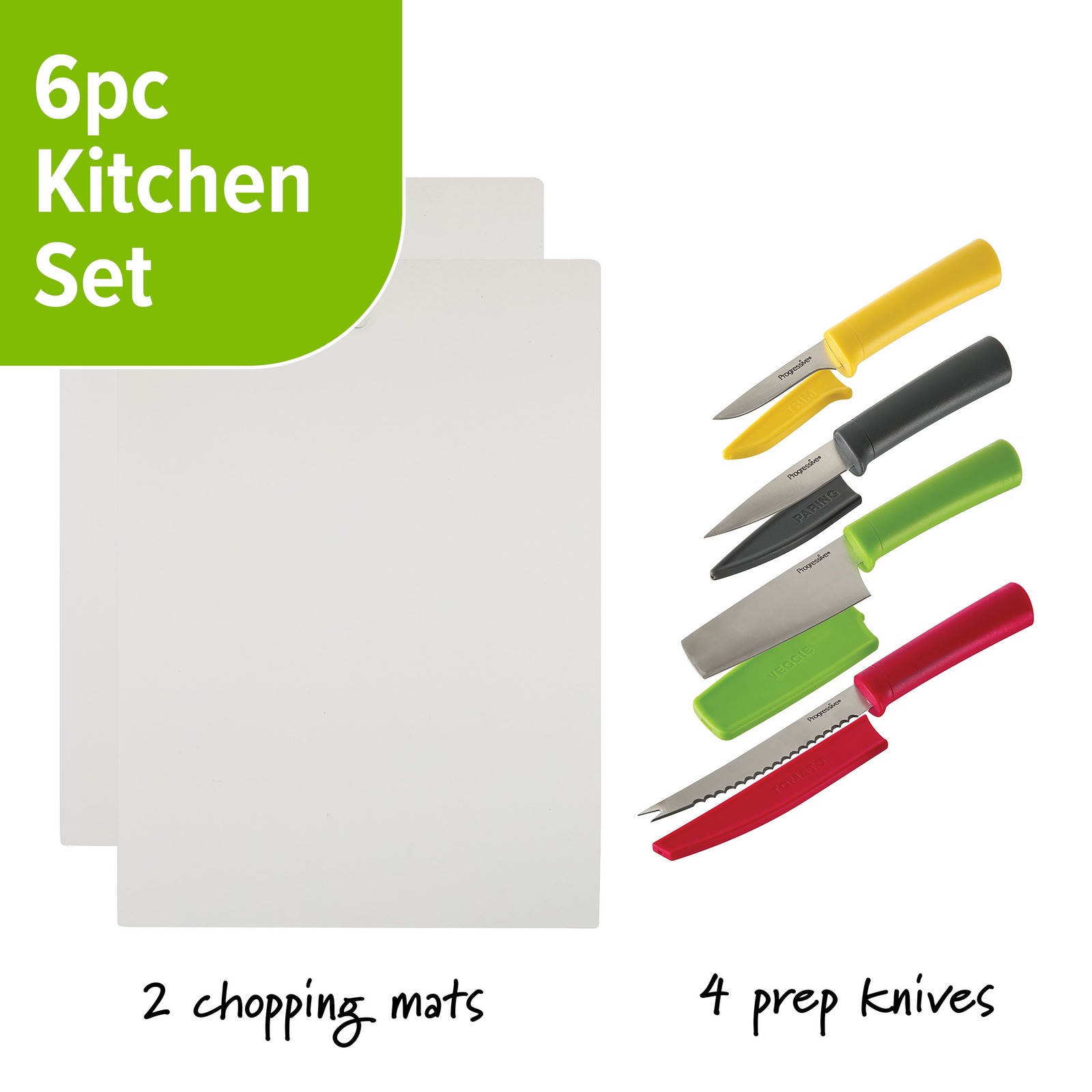 Prep Solutions 6 Piece Multi Color Kitchen Food Prep Tool Set