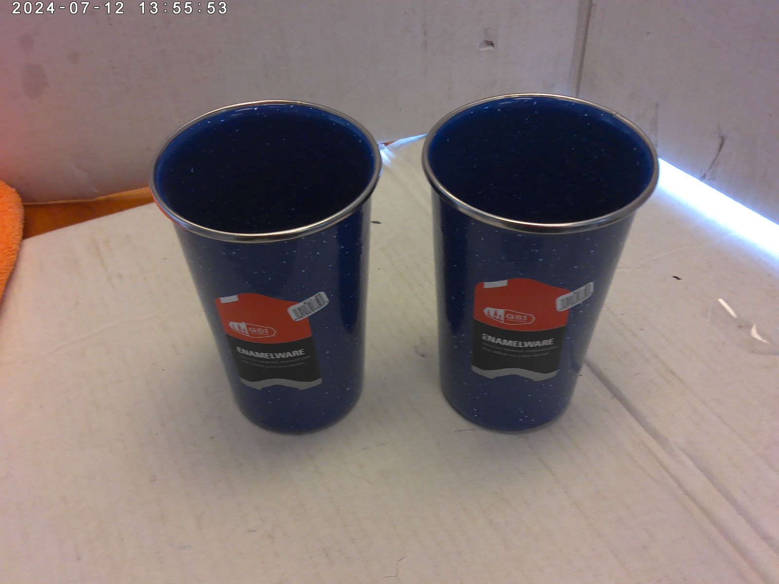 Enamelware tall cup blue NEW (company 2nd’s will have chip damage) 2pack