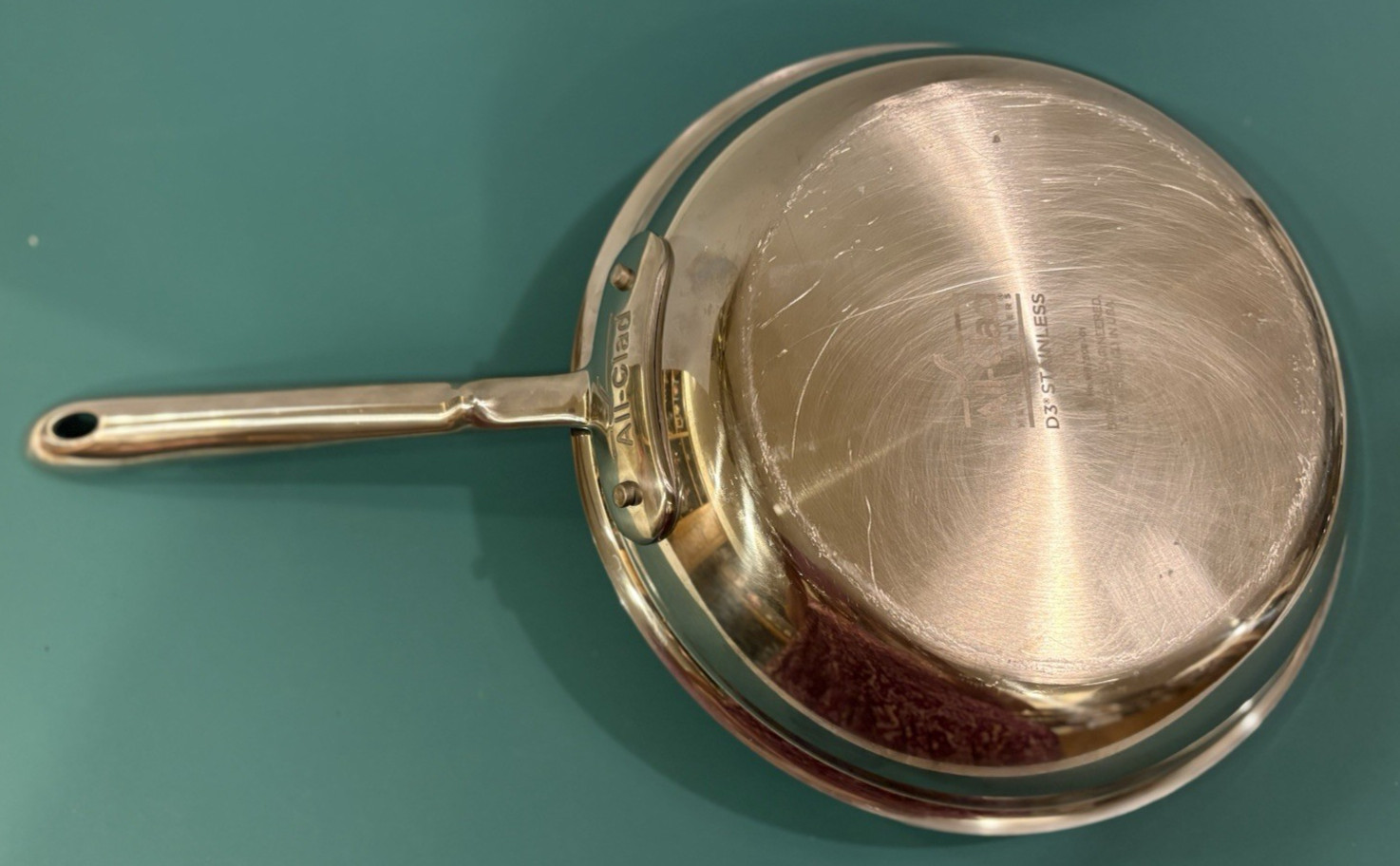 All-Clad D3 10″ Fry Pan Stainless Steel – With Lid