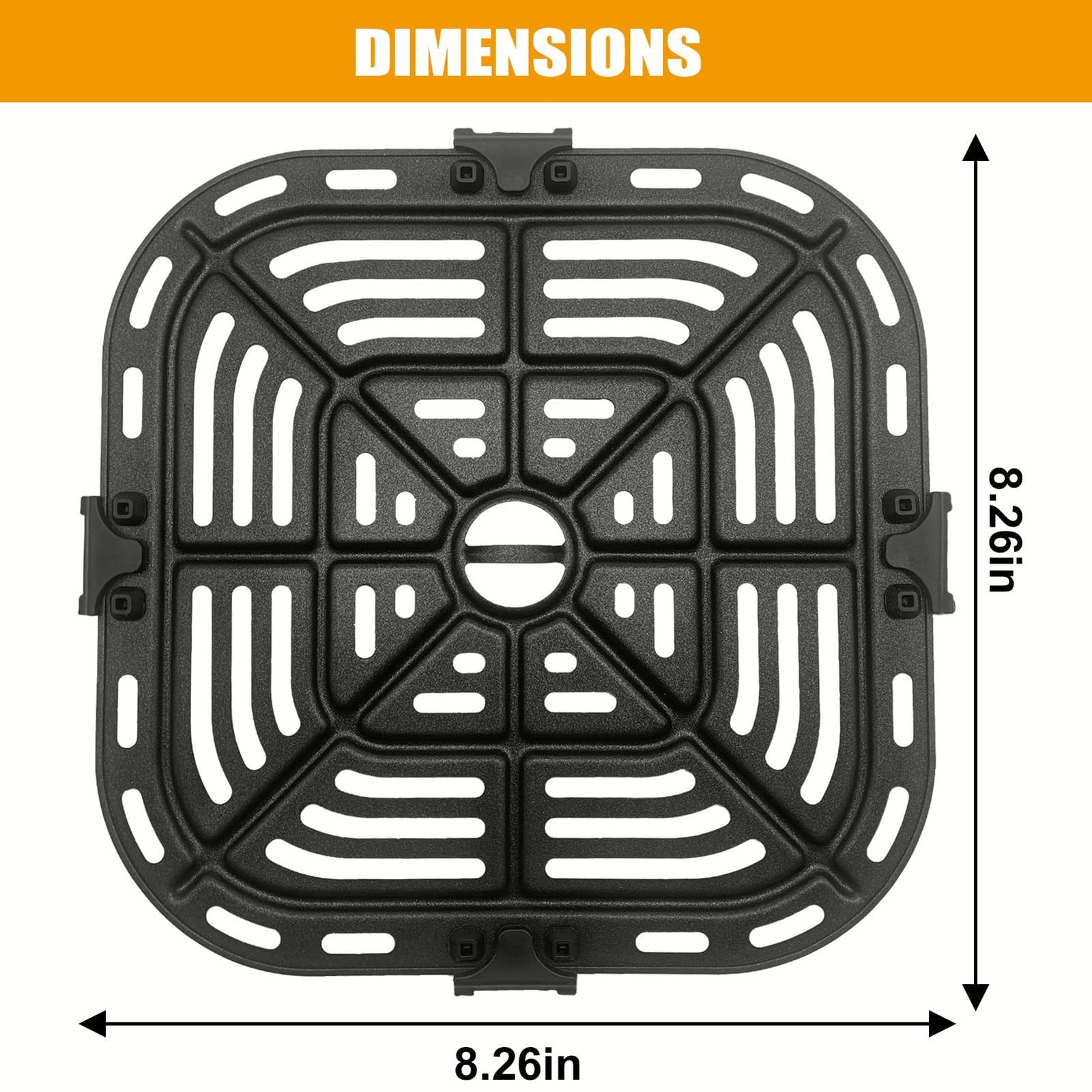 Air Fryer Replacement Grill Pan Fit for COSORI Air Fryer 5 QT, Air Fryer Rack Re