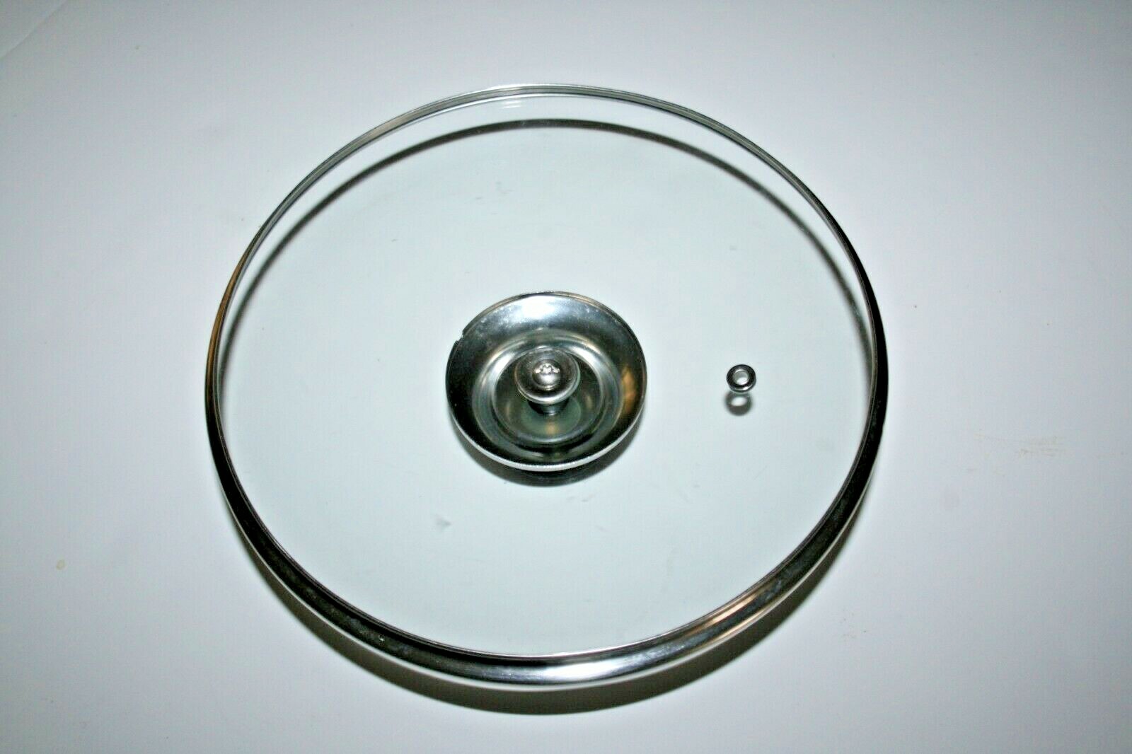 Universal Clear Glass 9″ Replacement Lid Only w Vent & Black Knob for Pot or Pan