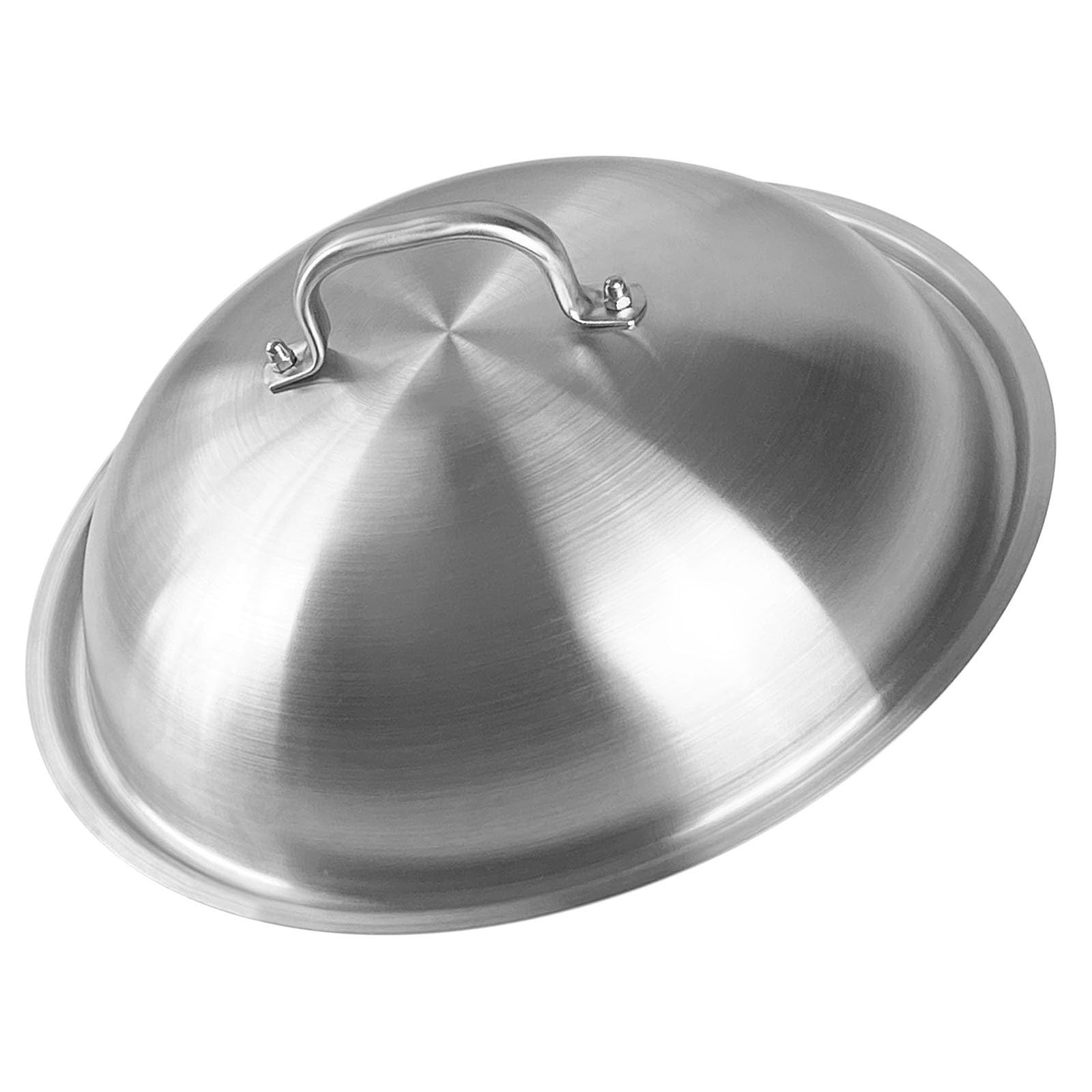 Heavy Duty Stainless Steel Wok Lid/Cover Dome (34cm), Fits 14″ Wok