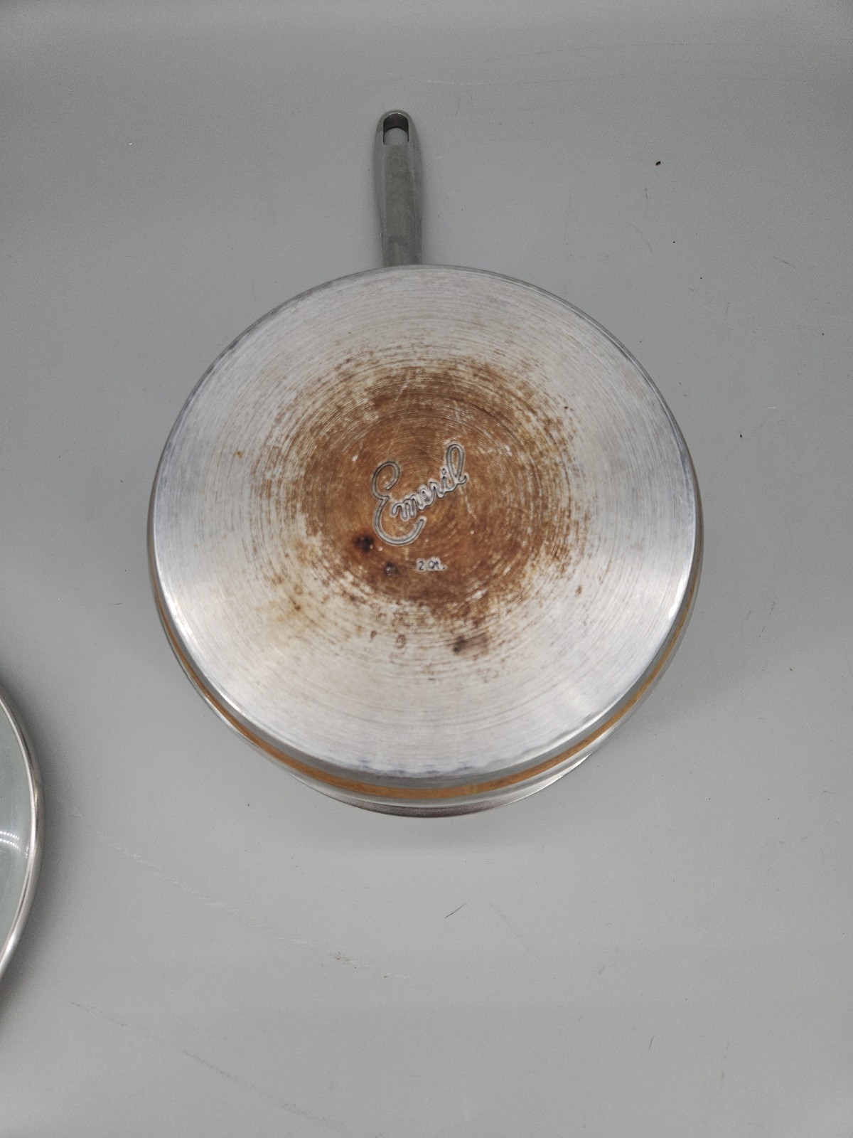 Emeril All Clad 2 Quart Stainless Steel Sauce Pan Stock Pot w/Lid Copper Core