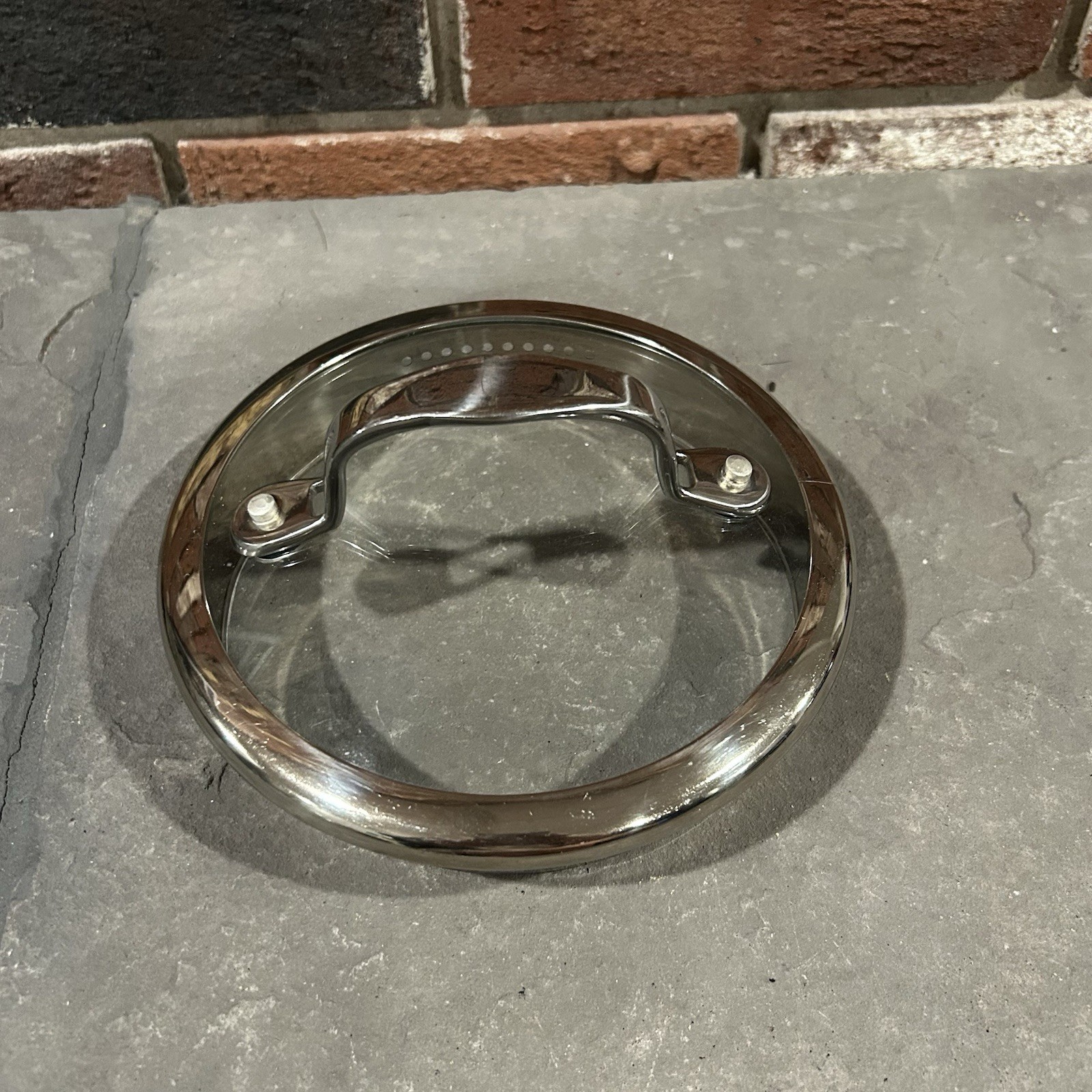 Replacement Lid Pot Strainer 6” Tempered Glass Stainless Steel Handle