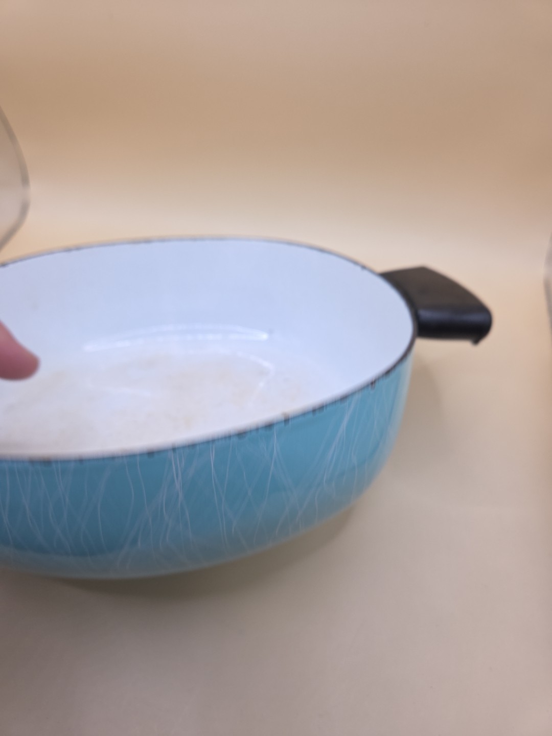 Vintage Serendipity Set Of 3 String Enamel Pan Mid Century Modern