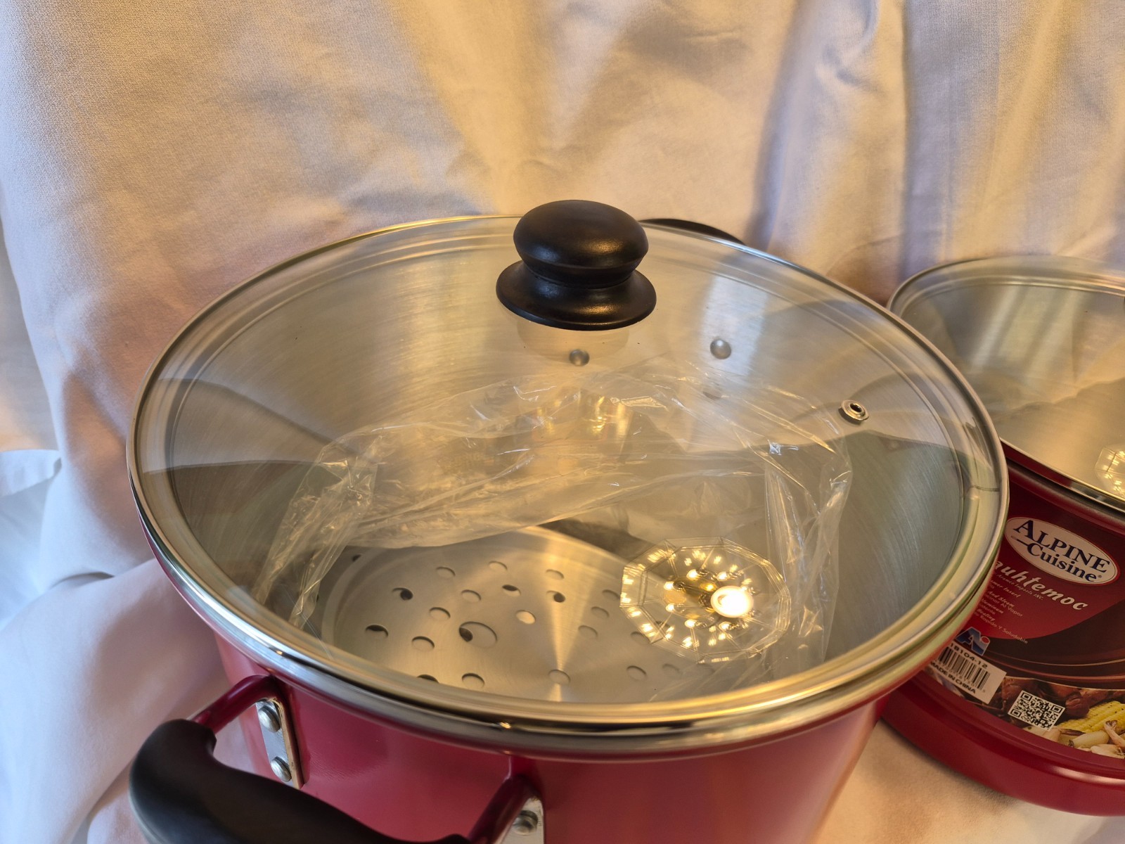 New in Open Box Red Alpine Cuisine 20qt /12qt Steamer 19L/11.4L Vaporera set