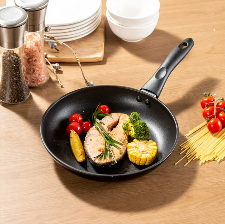 Wok Frying Saute Pan Reinforced edge 9.5″ Non-Stick Skillet Cooking Fry Coating
