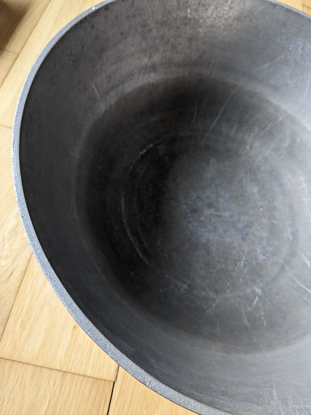 Contemporary Hard Anodized Solid Heavy Guage Aluminum Wok 6 Qt. 2.4 lb. 13x5x.5″