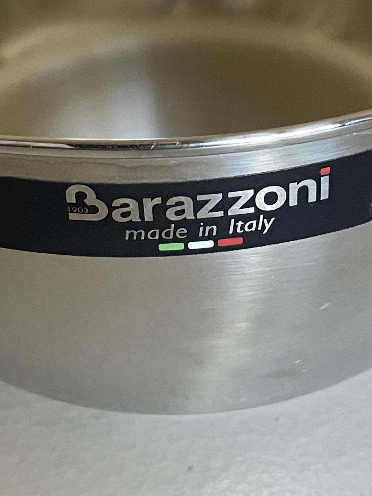 BARAZZONI STAINLESS STEEL CONICAL PAN 14 CM (5,6”) ITALY