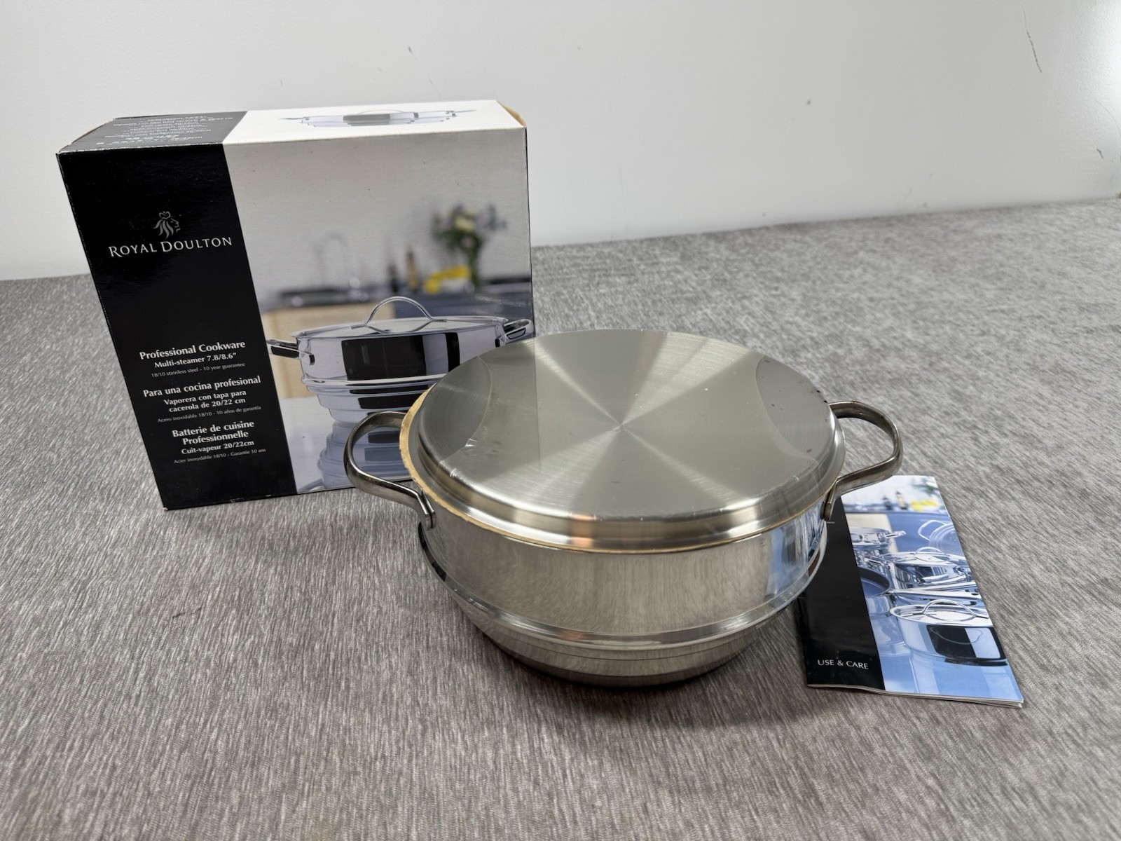 Royal Doulton Professional Cookware Multi Steamer Basket Stainless Unused READ