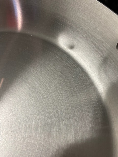 All-Clad Brushed D5 Stainless Steel 5-Ply Bonded 8 in Fry-Pan (DEMO/DENT)