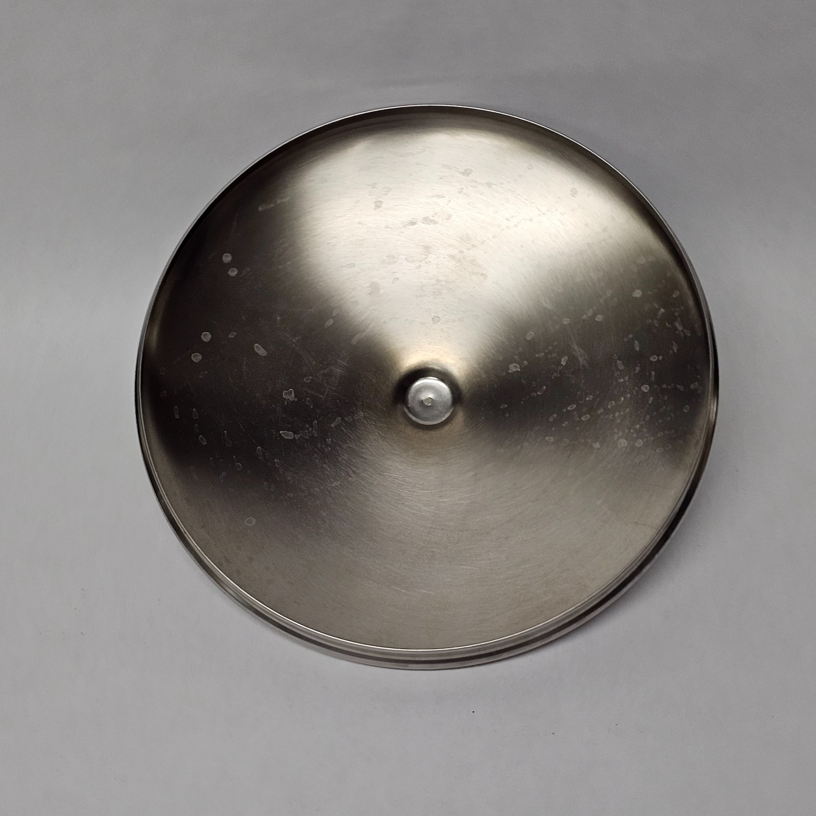 12″ Metal Skillet Lid Pot Pan Replacement Silver Chrome Black Knob Handle