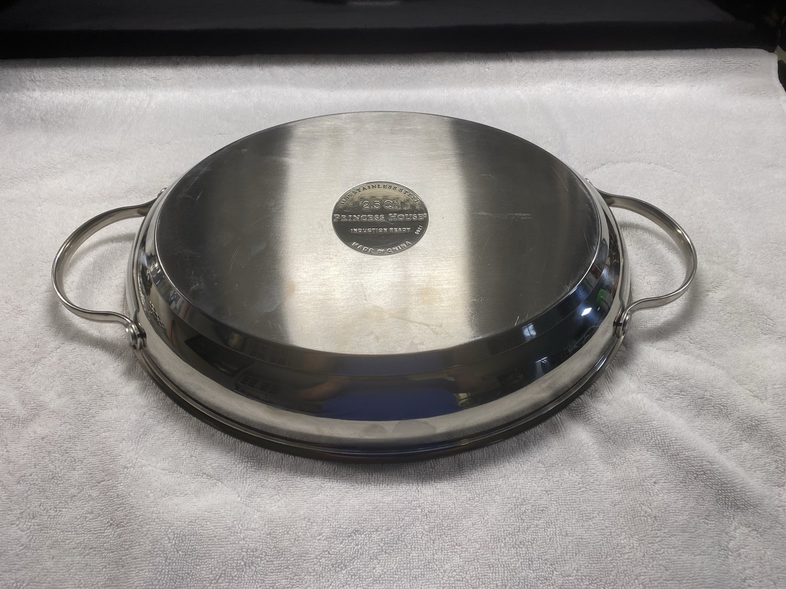18/10 Princess House Casserole 13” 2.5 Qt With Lid
