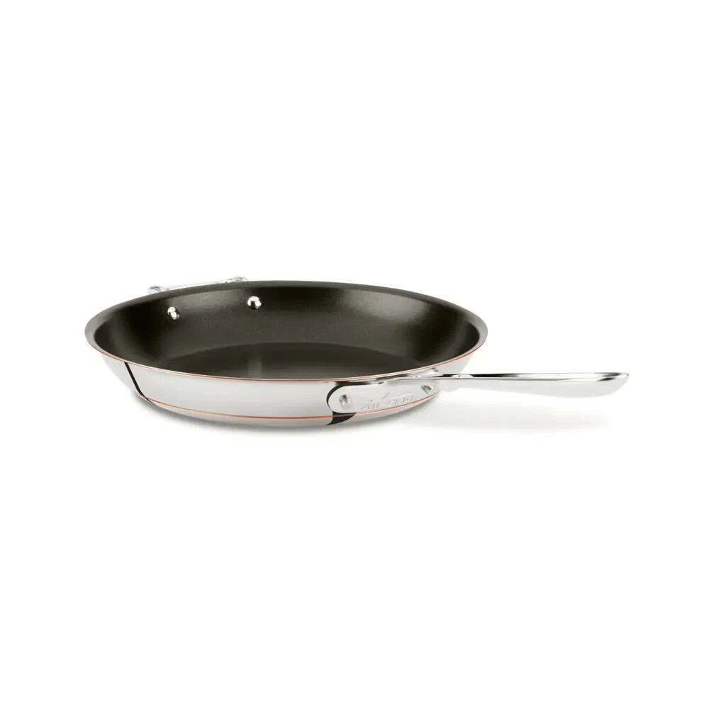 All-Clad 12″ Copper Core NONSTICK 5-Ply Fry pan with Helper handle
