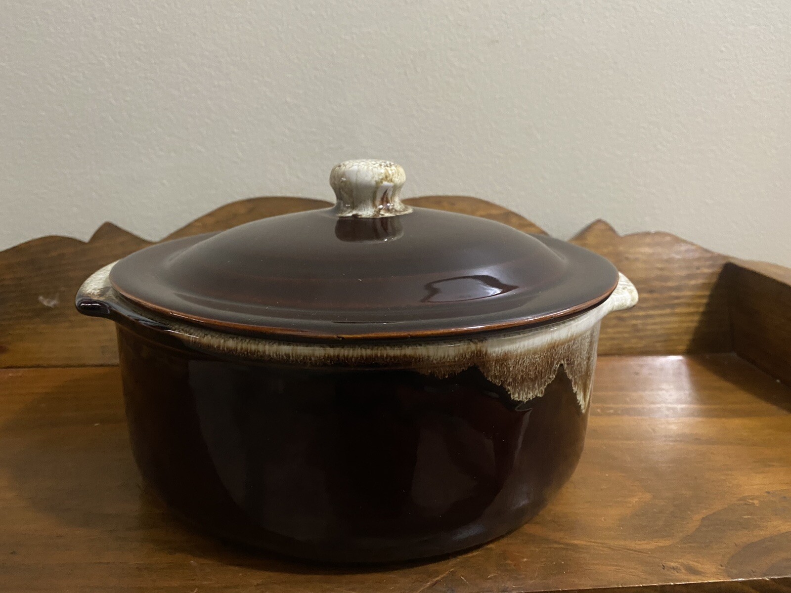 Glazed Clay Cooking Pots with Lid – Organic Chemical free cookware dish pot 8″