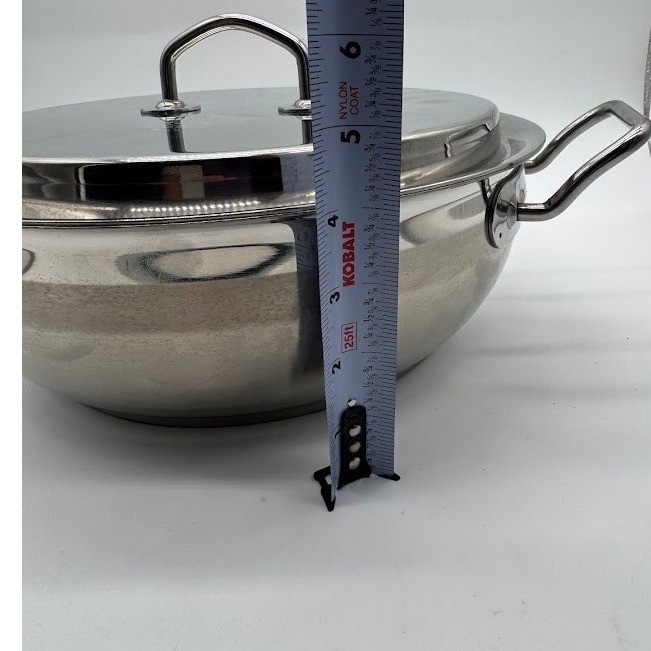 Silga Design Milano Teknika 18/10 Stainless Steel 28cm Casserole Pan with Lid