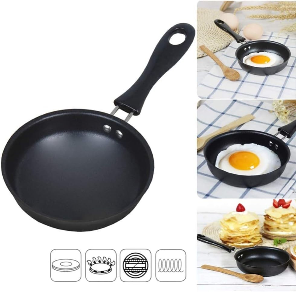 2023 Upgrade: Cast Iron Mini Frying Pan – Dishwasher Safe & Versatile