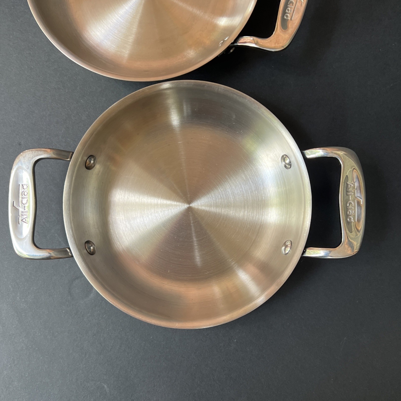 All-Clad 6” Mini Gratin Pan x2 Double Handle Stainless Steel Oven Broiler Safe