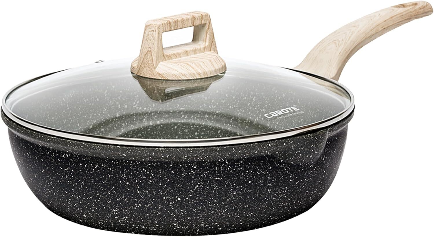 12-Inch Nonstick, 5.5-Quart Crock-Pot, Skillet Induction, Classic Granite Pot