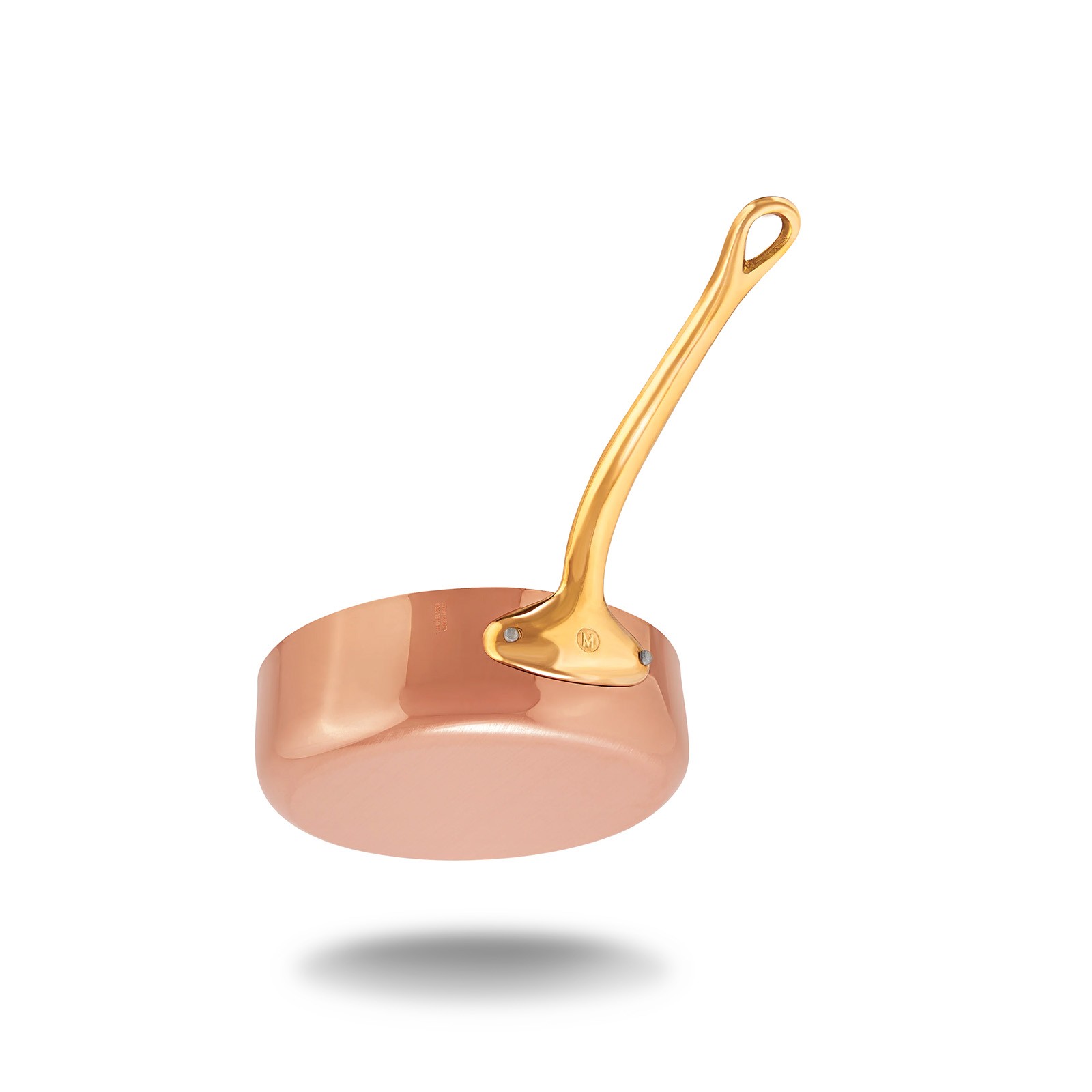 Mauviel M’Heritage M’200 B 3.3 Quart Saute Pan With Lid, Brass Handle