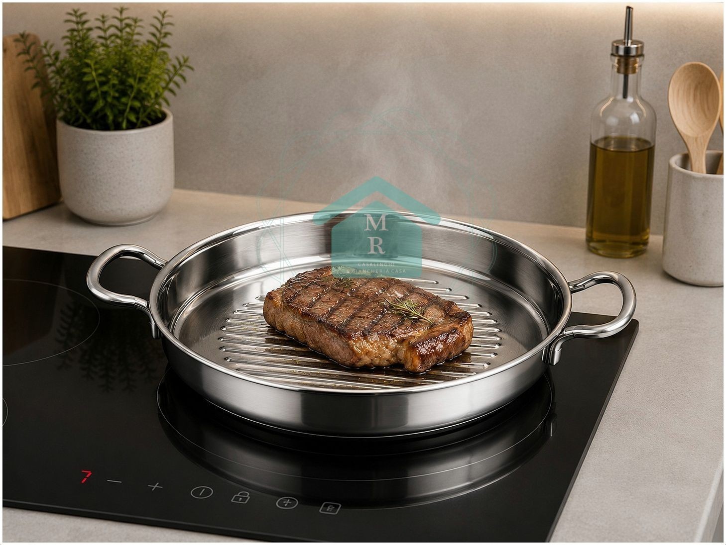 18/10 Stainless Steel Inoxtherm Grilled Steakhouse – Barbecue Effect