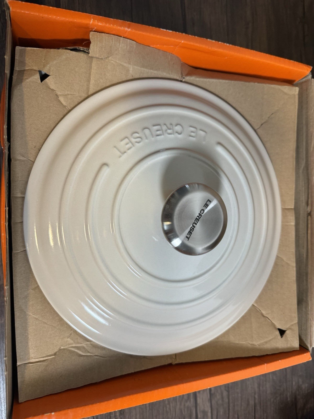 Le Creuset Signature Round 4.5 Qt 4.2 L White Enameled Cast Iron Dutch Oven New