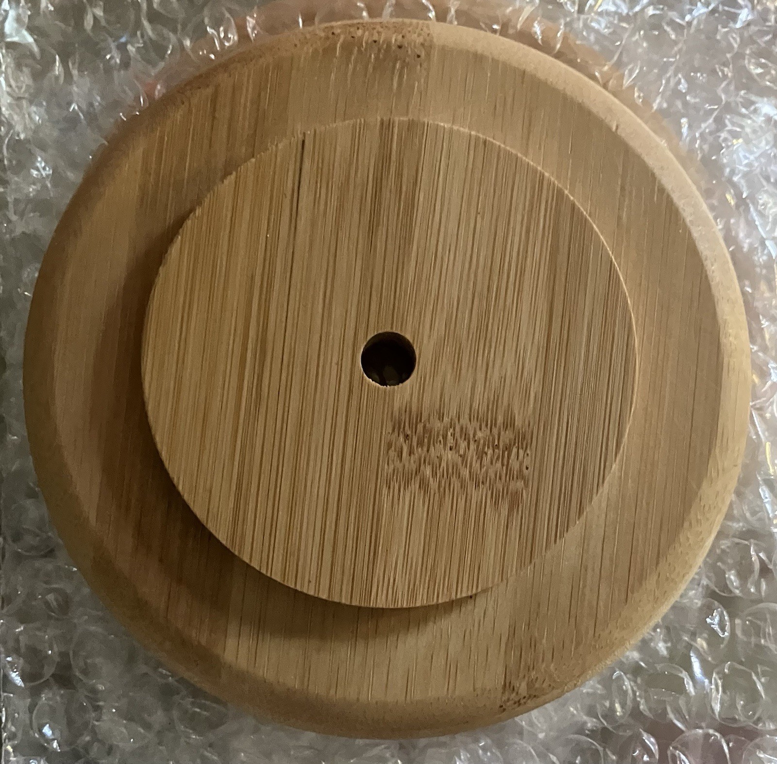 Round Bamboo Lid W/ Center Hole – Natural Bamboo!Accepting Offers/Bundle Deals