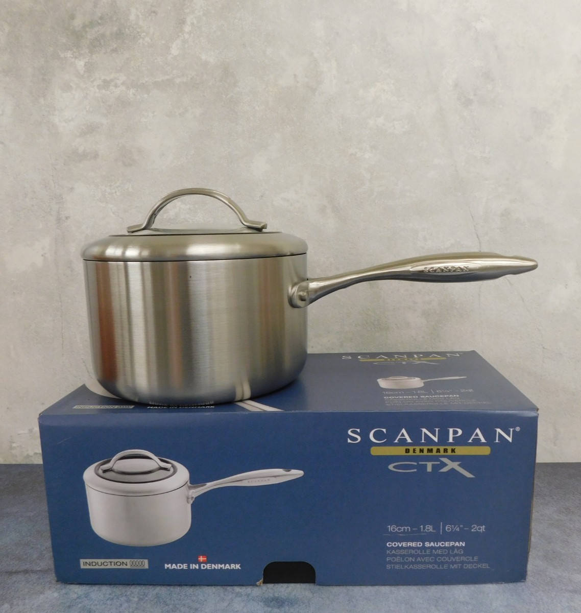 Scanpan CTX Nonstick Induction 2 Quart Covered Saucepan – New