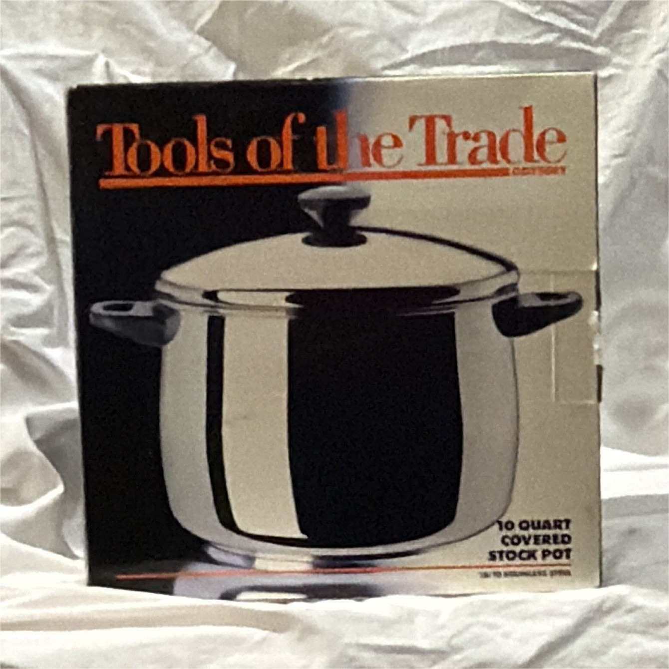 NEW OLD STOCK-Tools of the Trade 10 Qt 18/10 Stainless Stockpot w/ Lid 10678-NIB