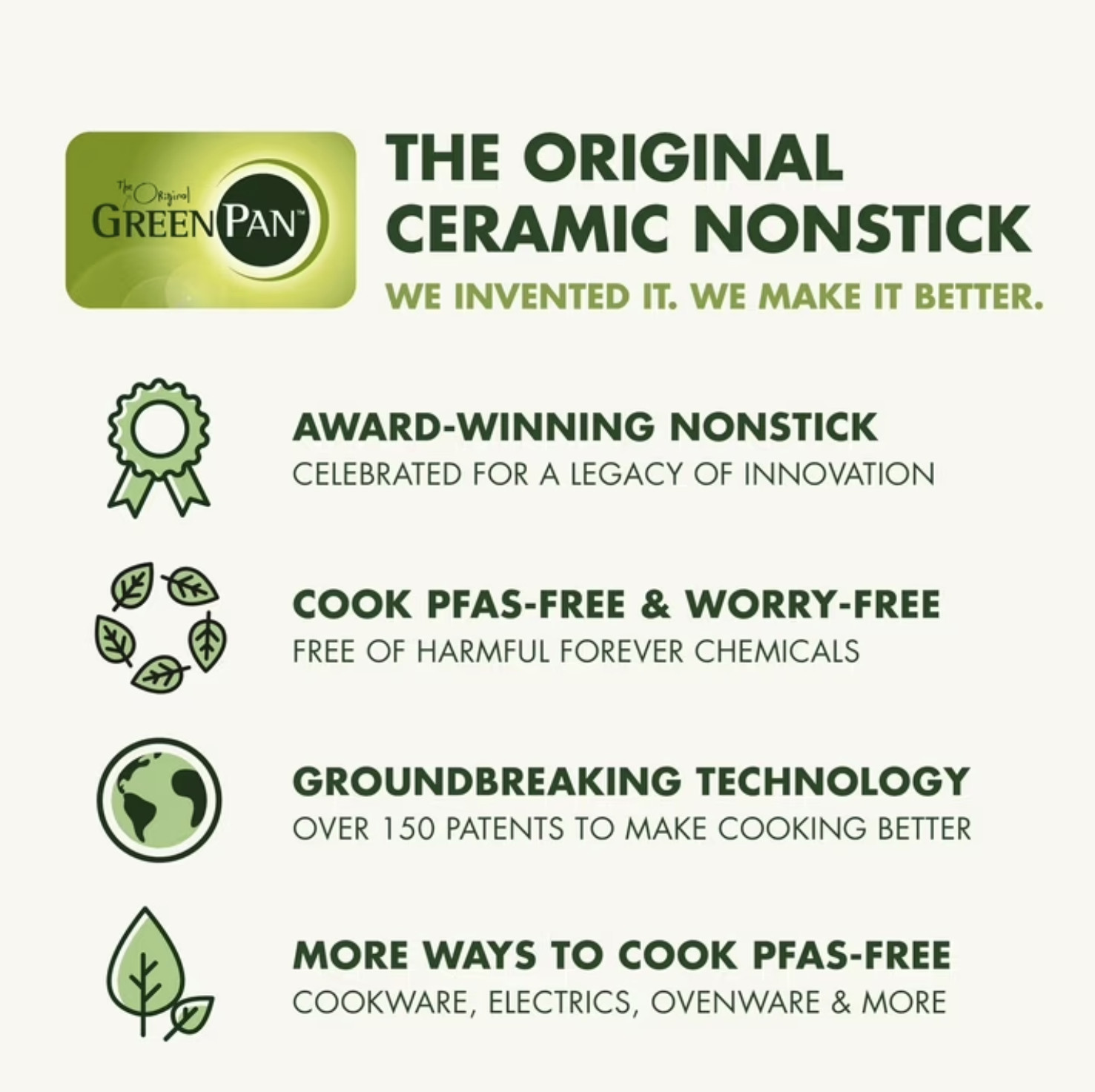 GreenPan Essence 5QT Jumbo Ceramic Nonstick Sauté Pan with Lid, Oven Safe NEW