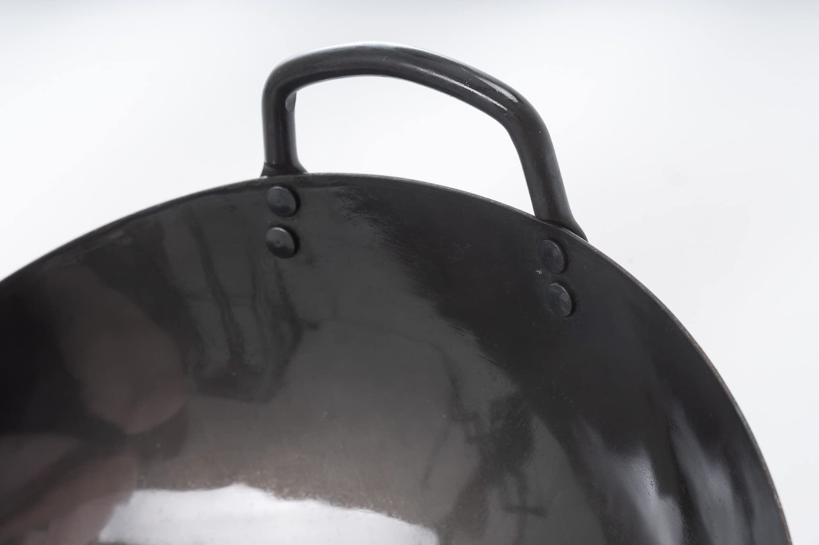 Black13 by Craft Wok Flat Pre-Seasoned Hammered Carbon Steel Wok with Wooden and