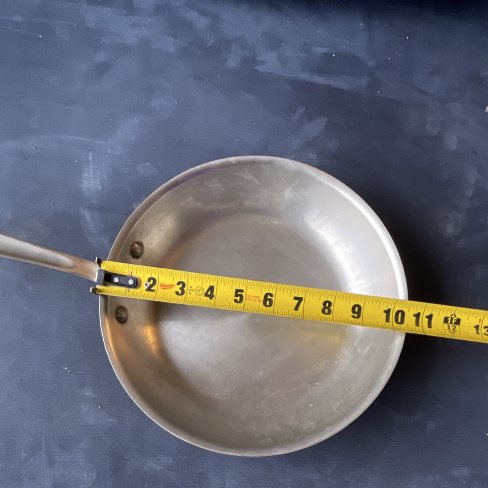 All-Clad Frying Pan Stainless Steel Non-Stick 10 in Silver Long Handle Gas/Elec…