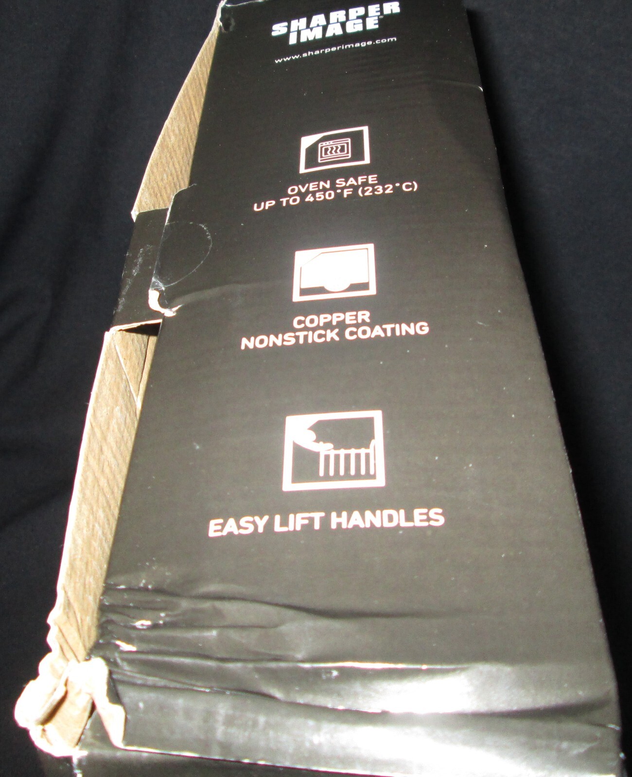 Sharper Image Nonstick Roasting Pan with Carving Knife, Fork & Baster NEW IN BOX