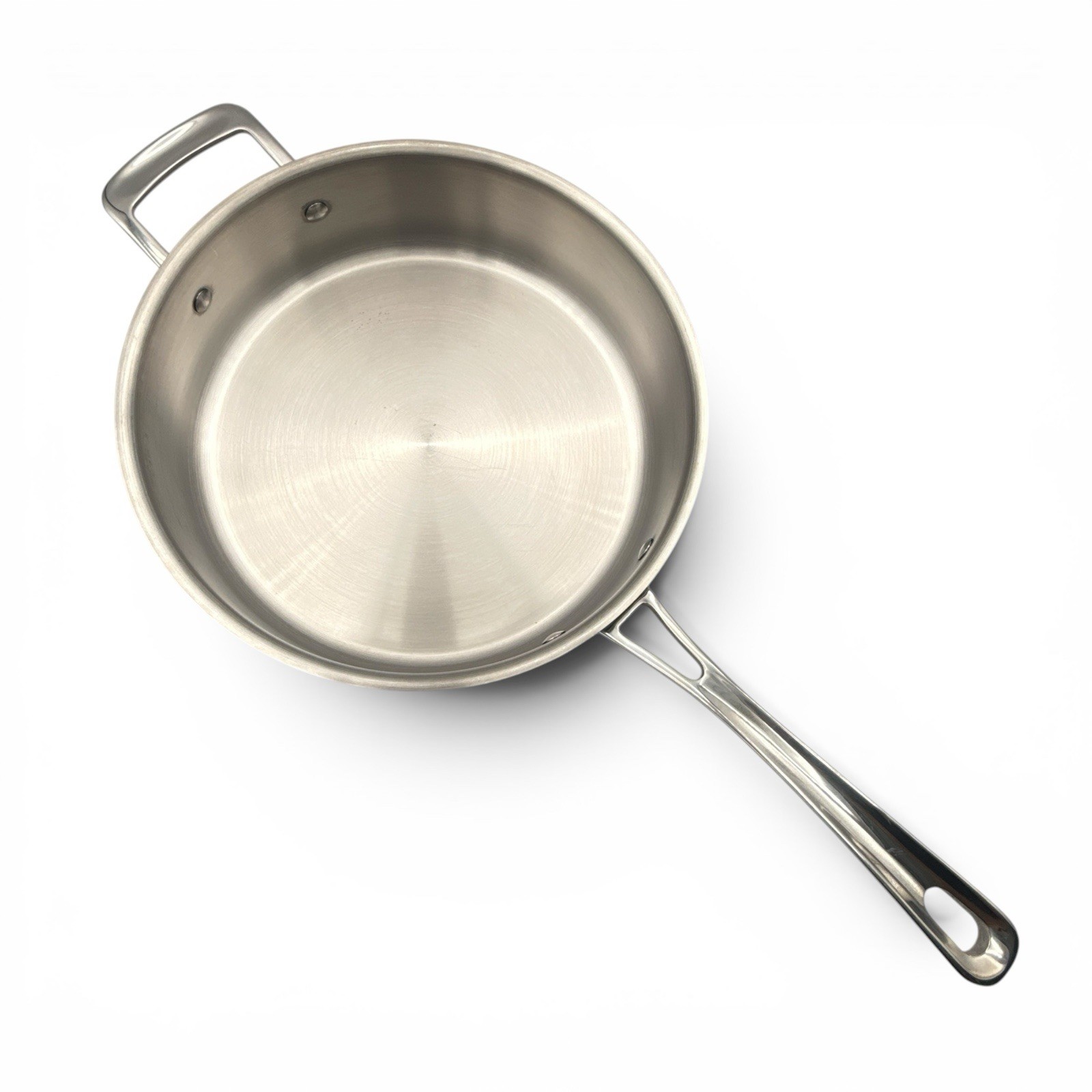 Italic 3Qt Stainless Steel Clad Saucier Pan With Lid