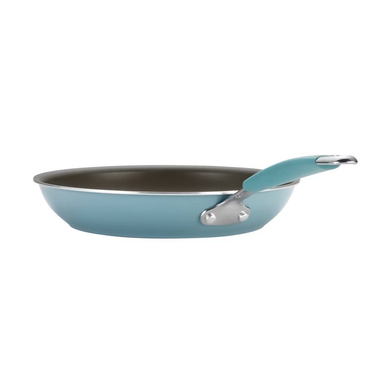 Rachael Ray Cucina Twin Pack Nonstick Frying Pan Set, Blue, 9.25″ & 11″