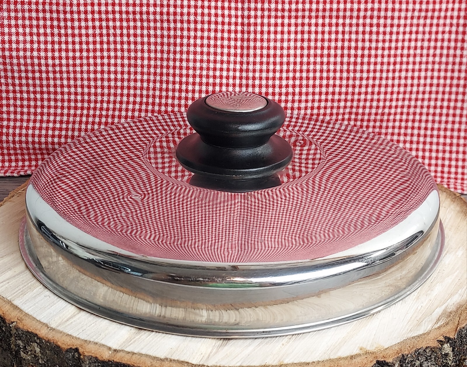 Vintage Lynns Cookware Replacement Lid 9.75” Stainless Steel Domed, LID ONLY